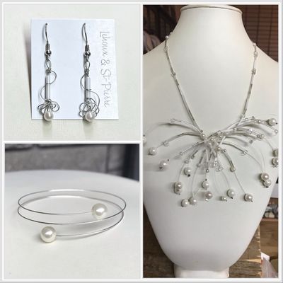 ENSEMBLE 3 BIJOUX FEUX D’ARTIFICE BLANC