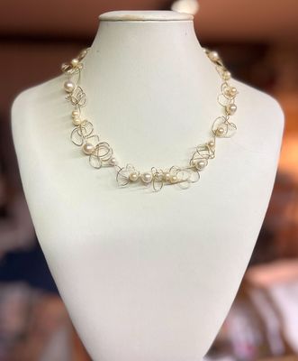 ENSEMBLE 3 BIJOUX DENTELLE PERLÉE IVOIRE