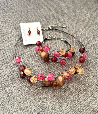 ENSEMBLE 3 BIJOUX GLAM ROSÉ