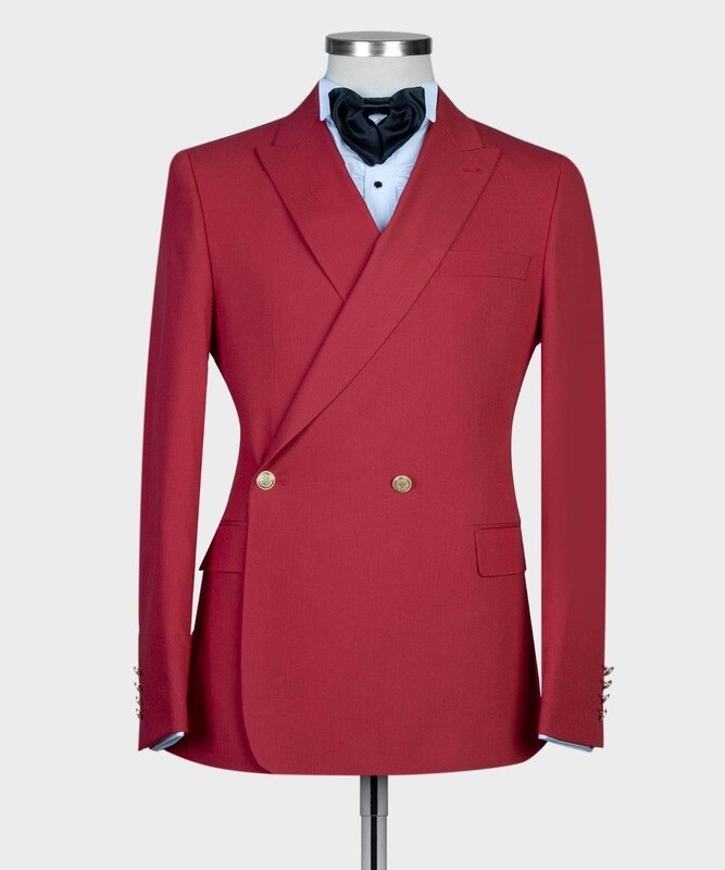 Maroon Double Breast Suit