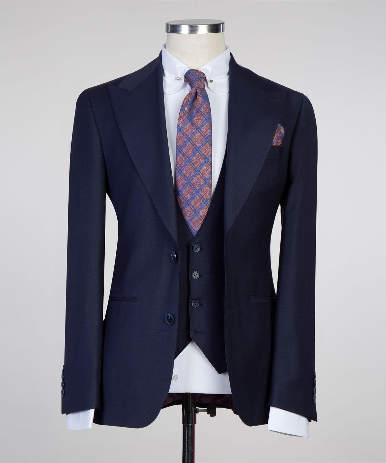 Plain Dark Blue Suit