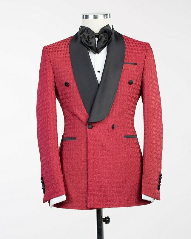 Red Double Breast Tuxedo
