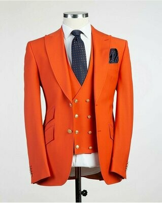 Plain Bright Orange Suit