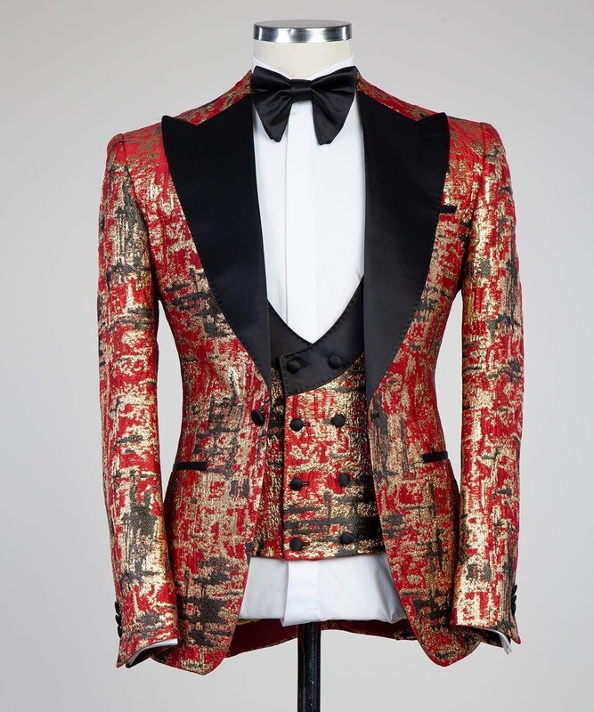 Red and Gold Tuxedo