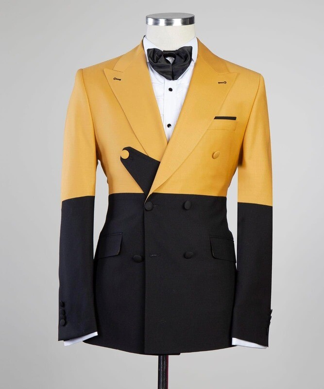 Black and Yellow Double Breast Suit Black and Yellow Double Breast Suit