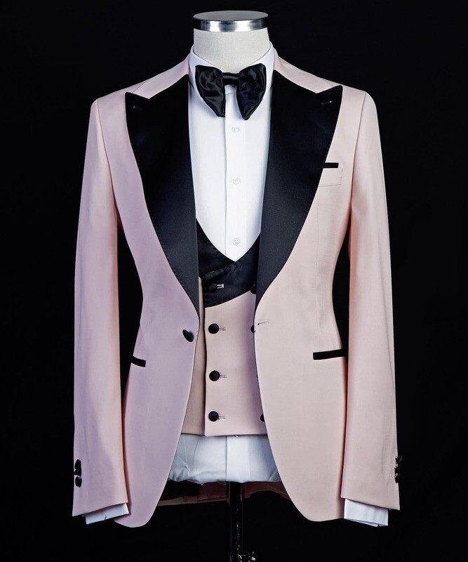 Pink and Black Tuxedo