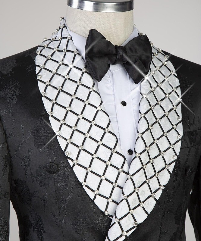 Black Diamond Double Breast Tuxedo