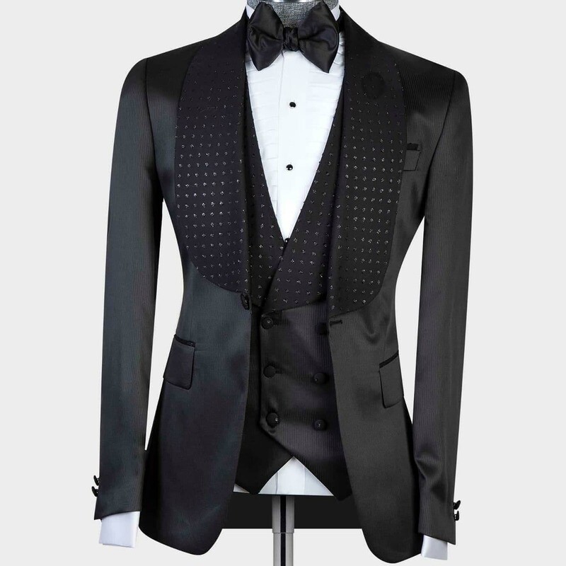 Grey  Tuxedo