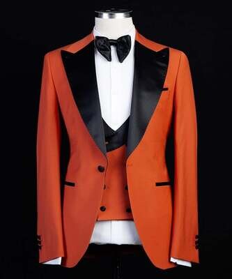 Orange and Black Tuxedo