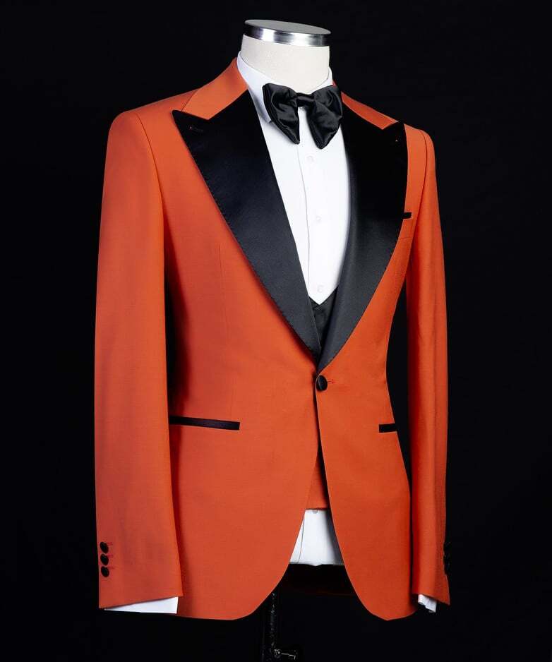 Orange and Black Tuxedo