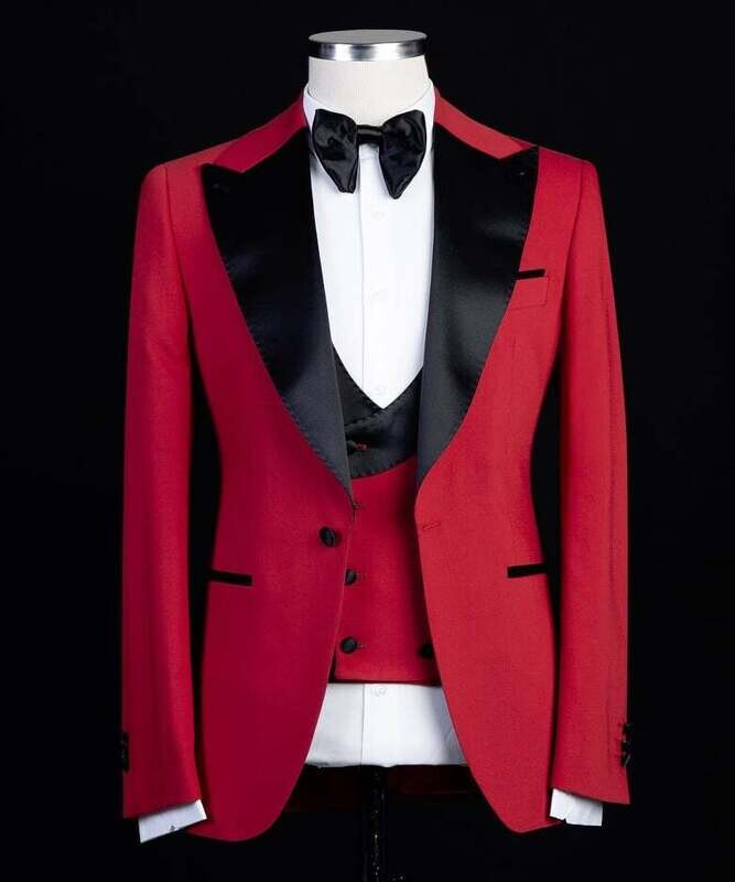 Red and Black Tuxedo