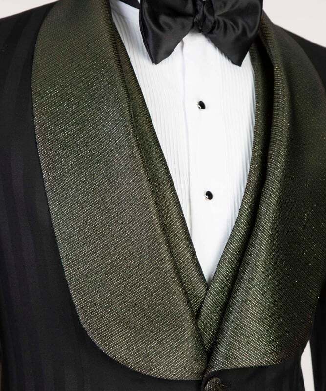 Black and Dark Gold Tuxedo