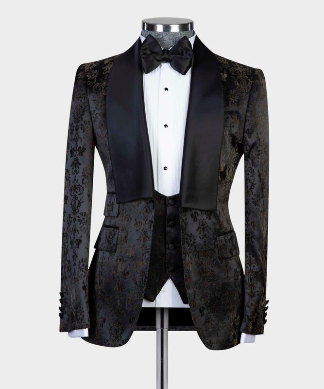 Black Flowered Tuxedo