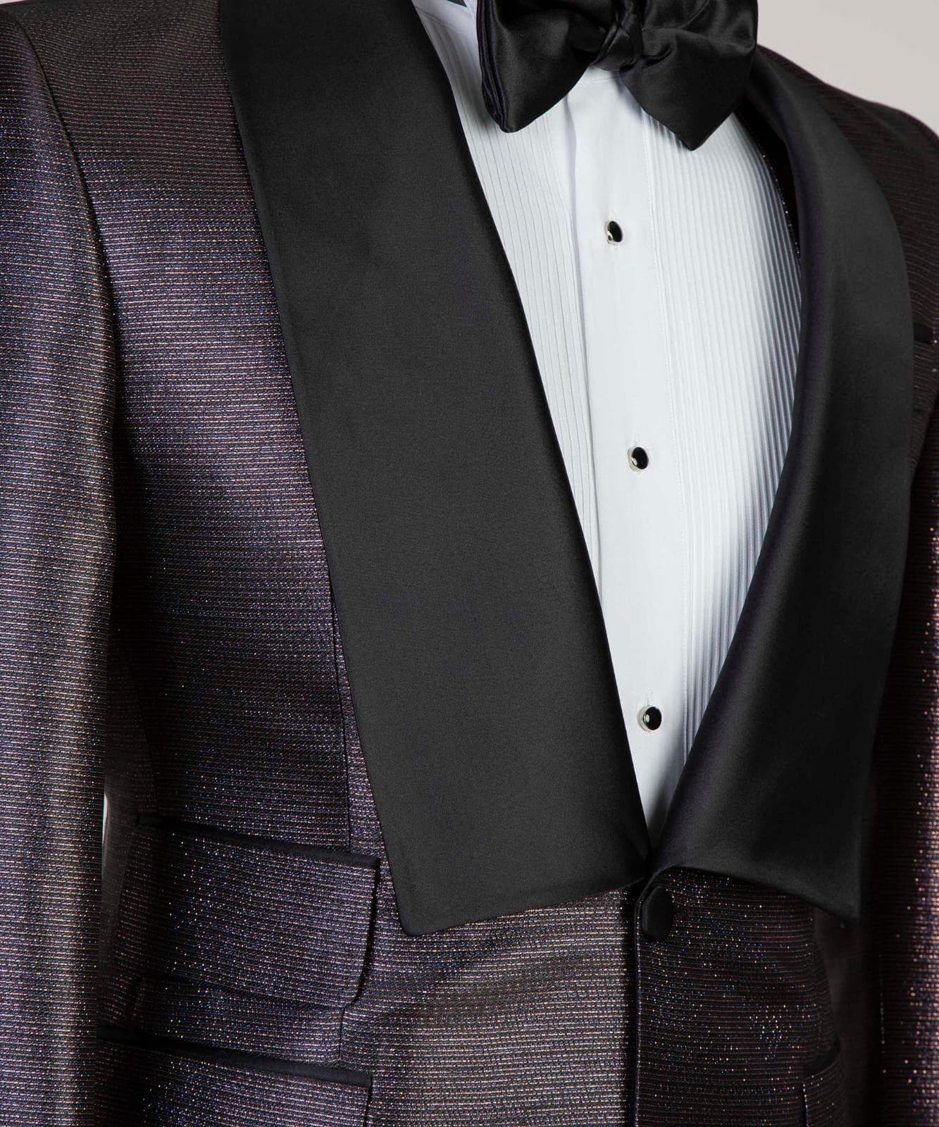 Dark Purple Black Tuxedo