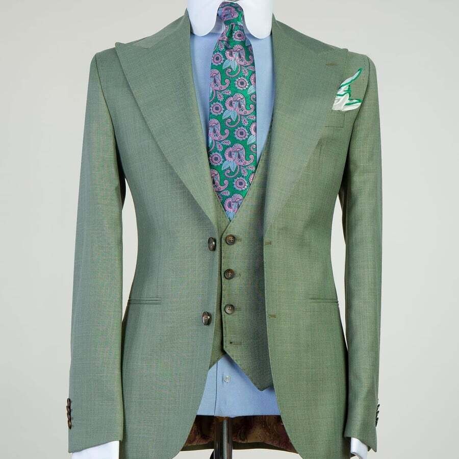 Plain Oliver Green Suit