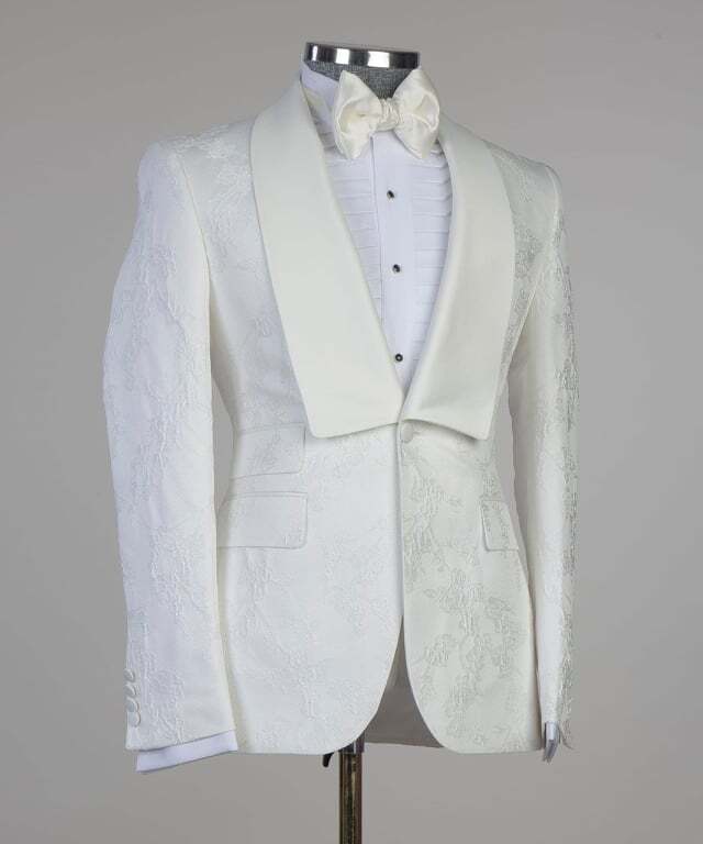 White Flowered Tuxedo