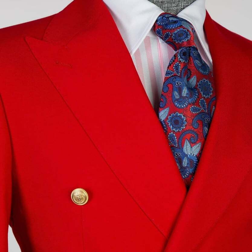 Pale Soft  Red Double Breast Suit