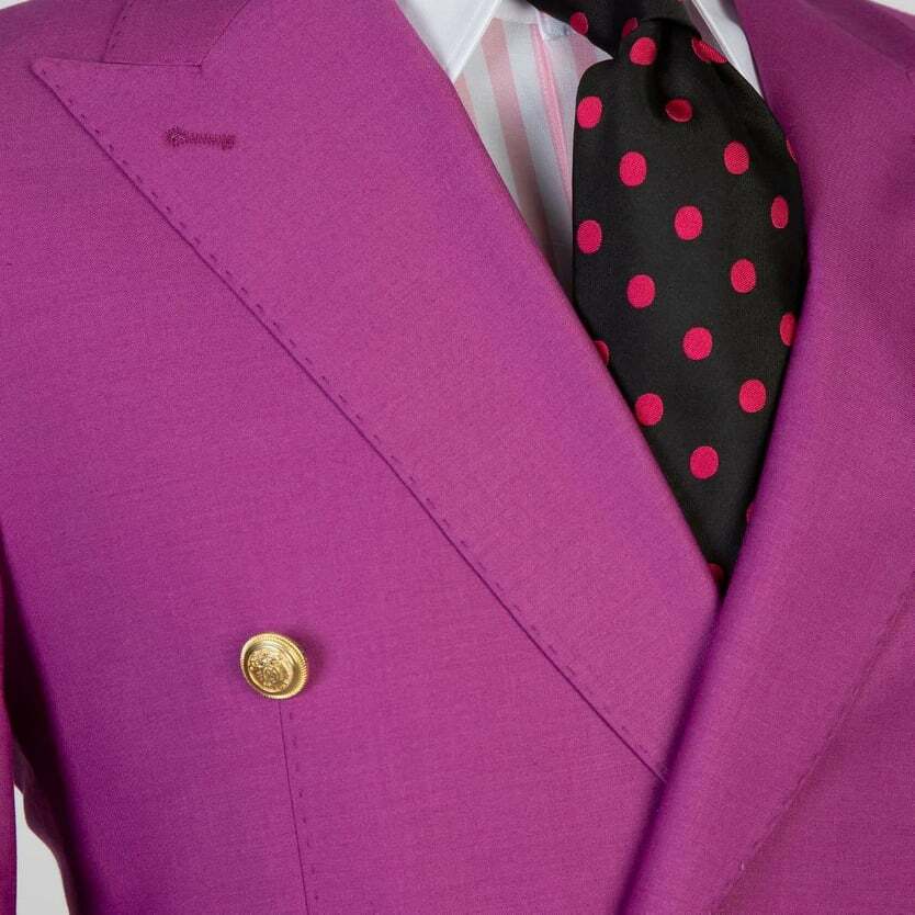 Pale Soft Purple Double Breast Suit