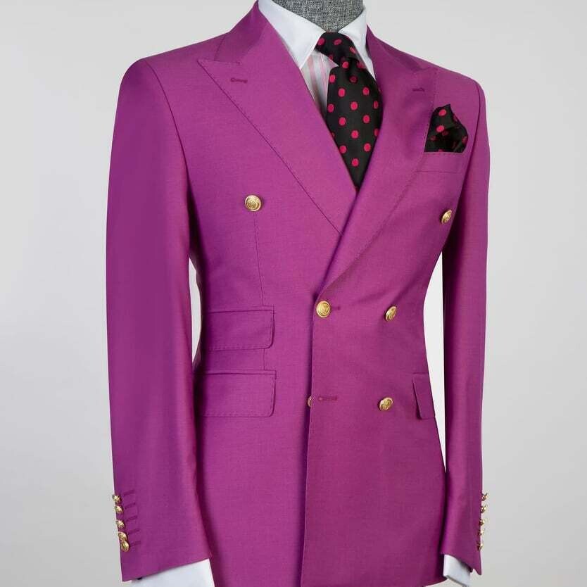 Pale Soft Purple Double Breast Suit