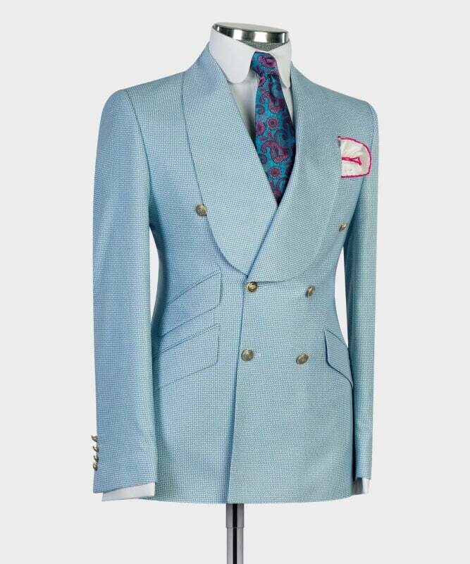 Baby Blue Double Breast Suit