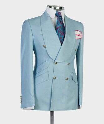 Baby Blue Double Breast Suit