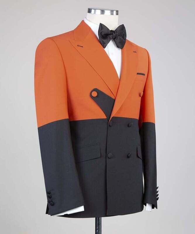 Brown and Black Double Breast Suit Brown and Black Double Breast Suit