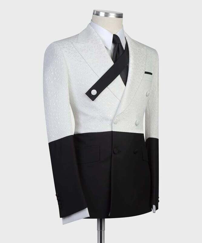 White and Black Double Breast Suit White and Black Double Breast Suit