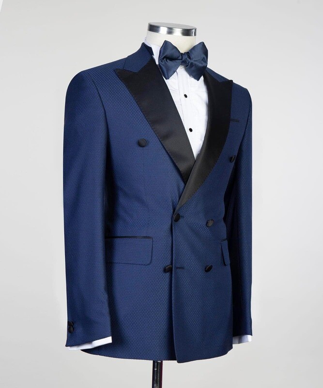 Dark Blue Double Breast Tuxedo