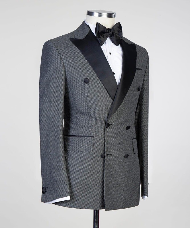 Grey Double Breast Tuxedo