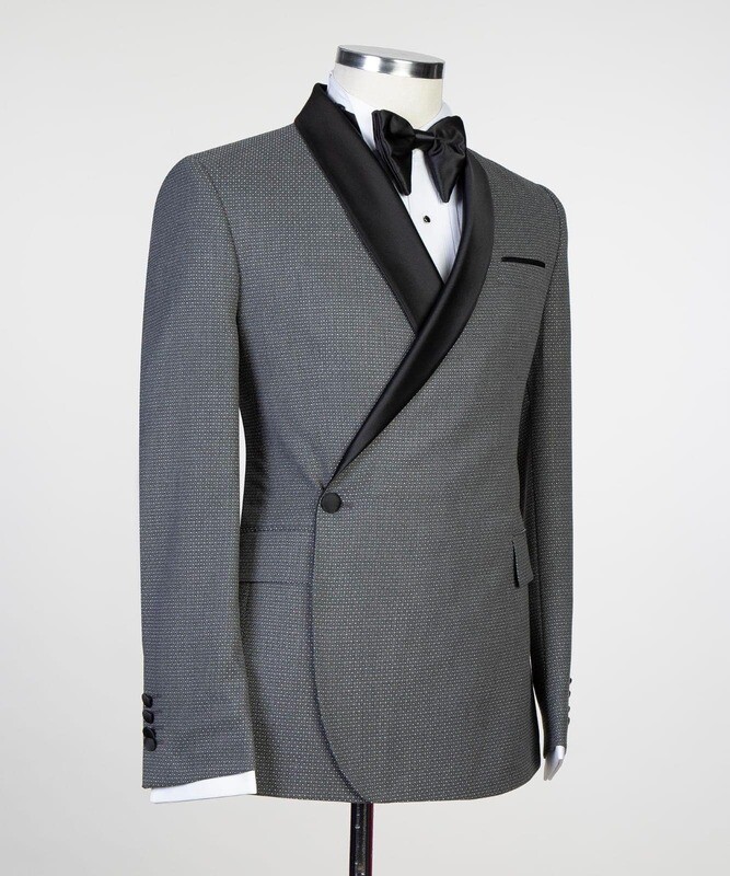 Grey Double Breast Tuxedo