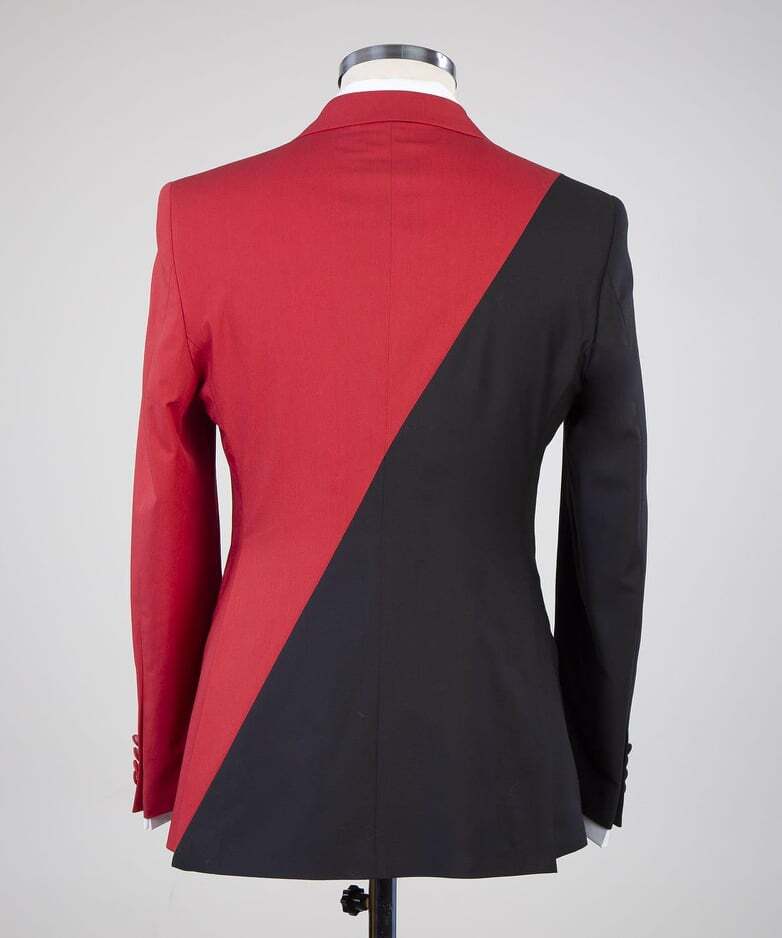 Red and Black Designer Double Breast Suit