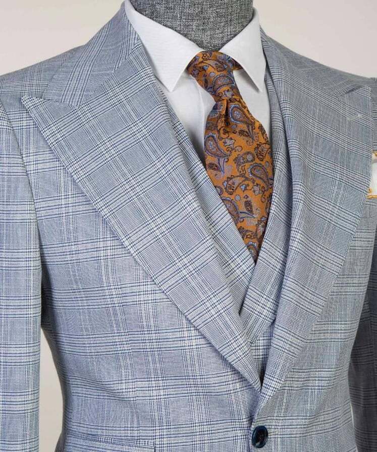 Checked light Grey Suit III