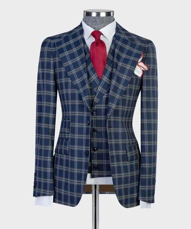 Checked Blue Suit III