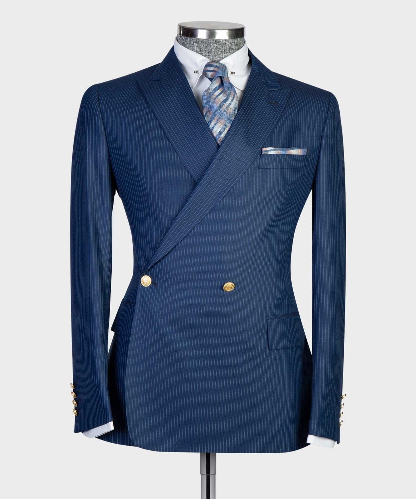 Navy Blue Double Breast Suit I