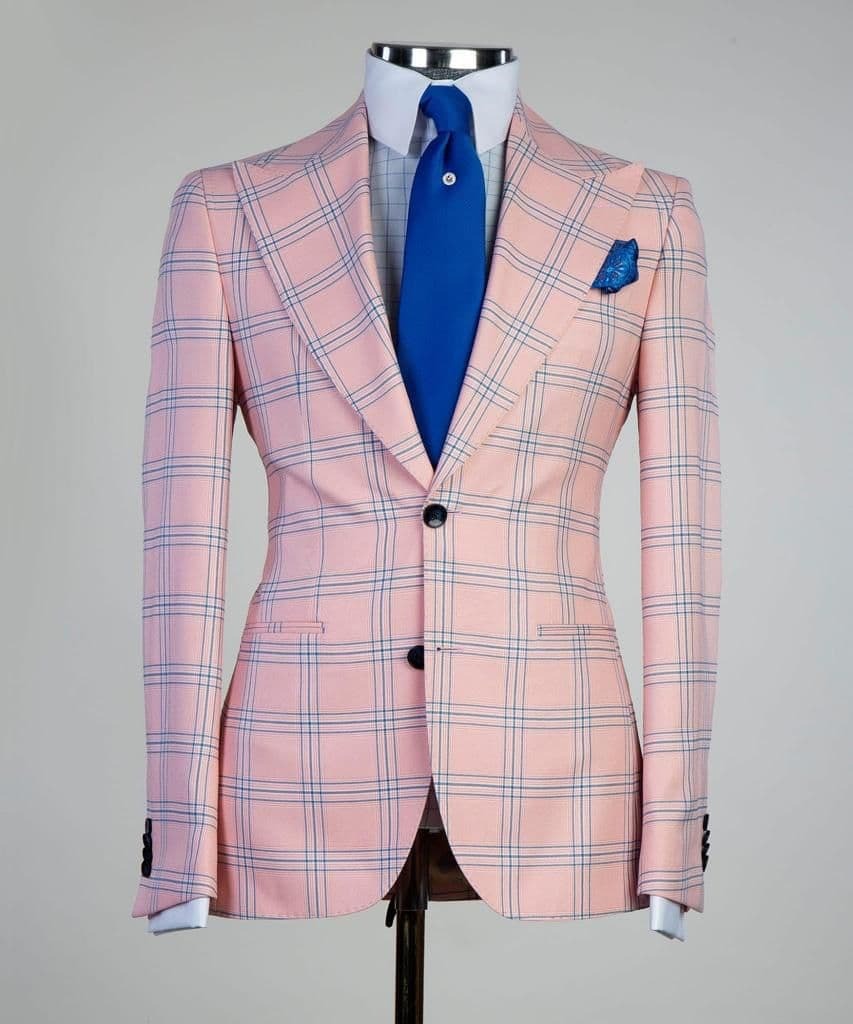 Checked Pink Suit
