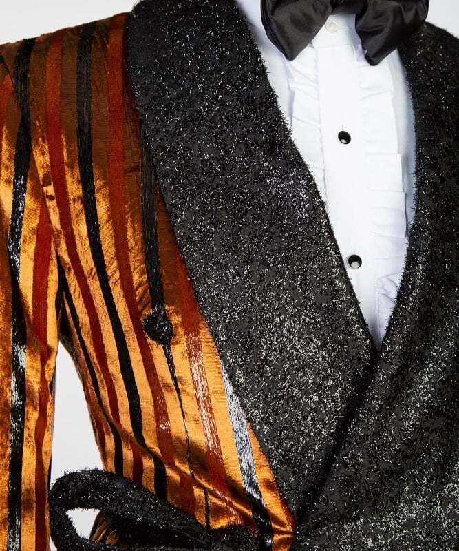 Stripped Yellow and Black Tuxedo