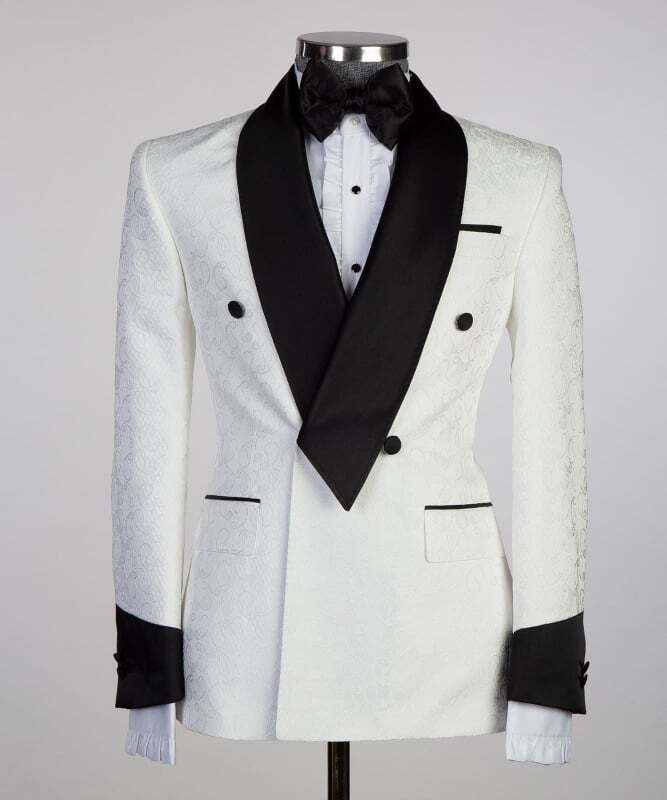 Black and White Belt Tuxedo