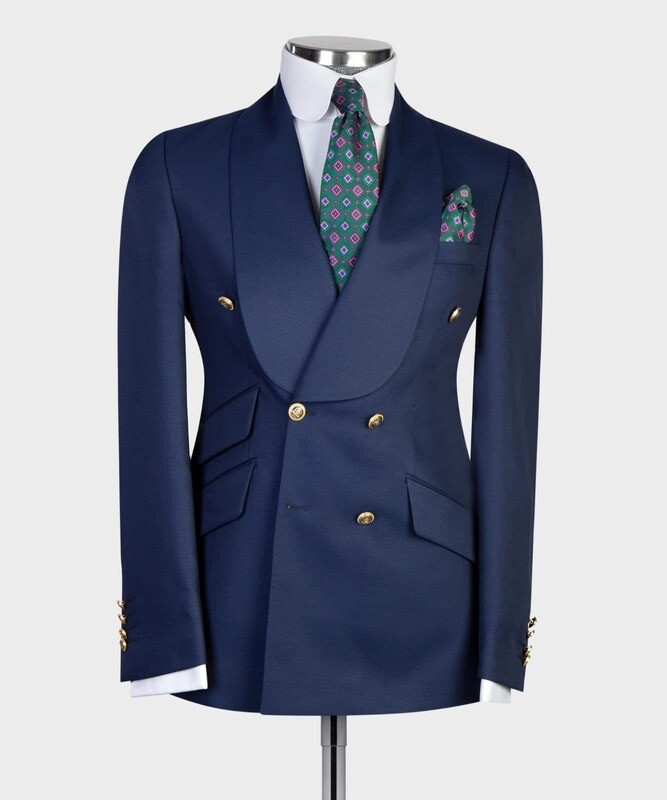 Navy Blue Breast Suit III