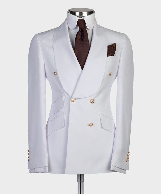 Plan White Breast Suit V