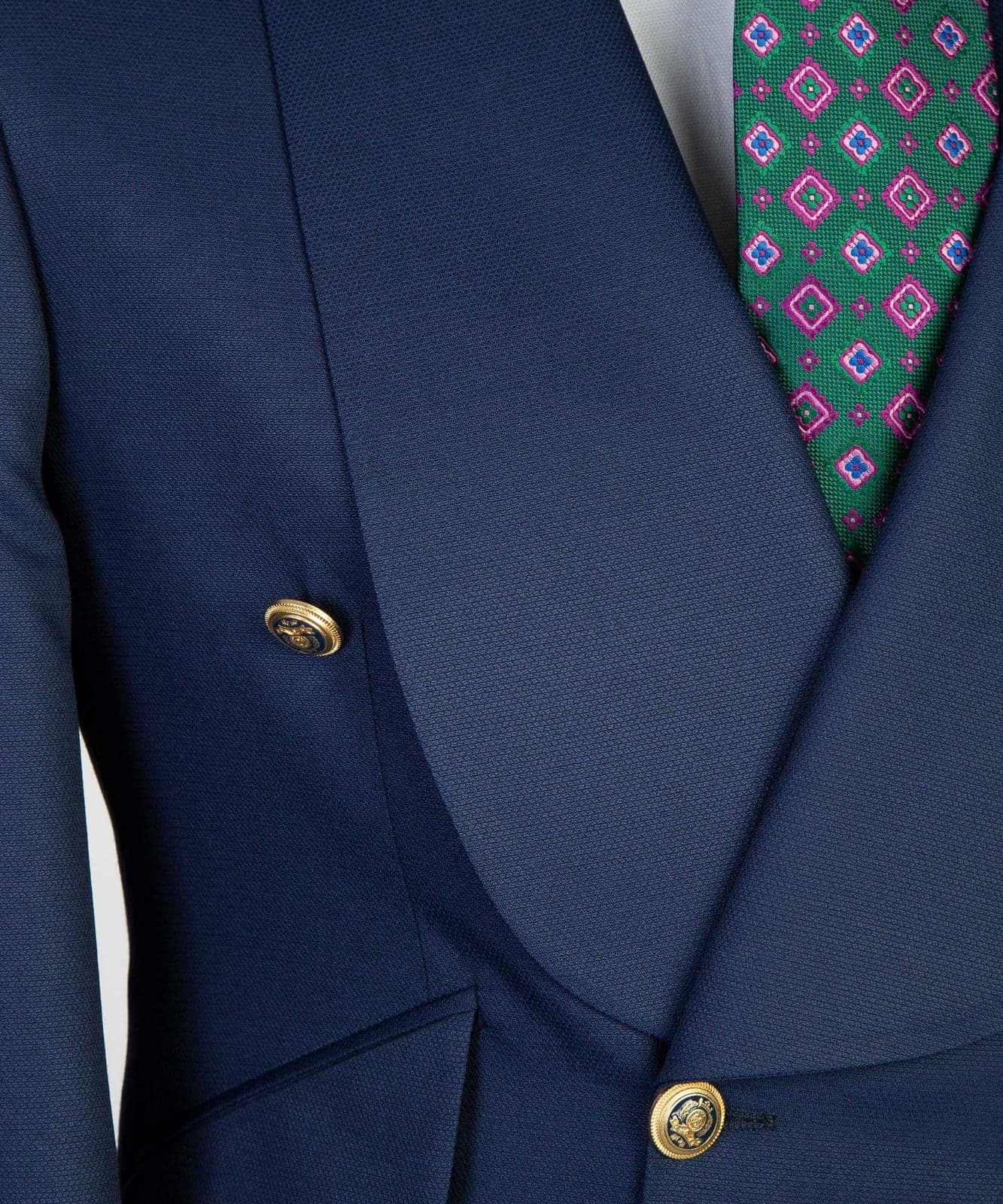 Navy Blue Breast Suit III
