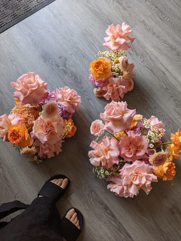 Flower Cloud Centerpieces