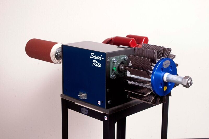 Sand-Rite Classic   Belt drive Long Shaft Double Spindle Sanding and Buffing machine.