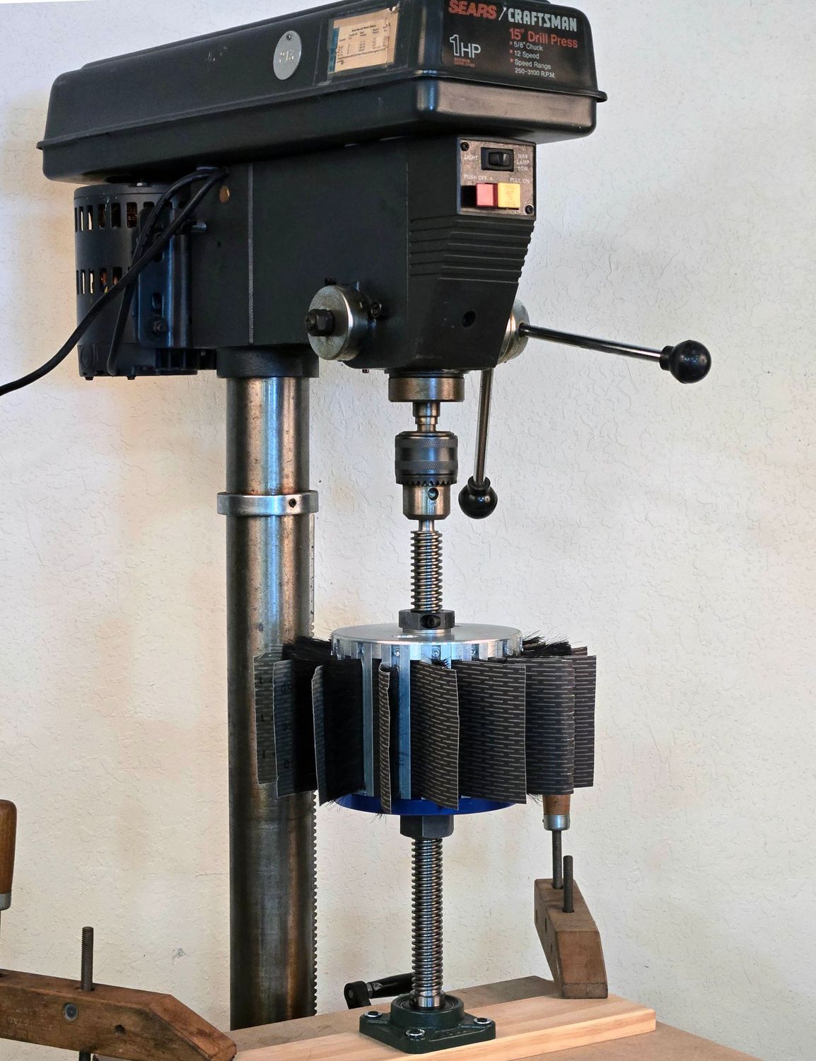 Drill Press Adapter Shaft for Flap Wheel Sander and Drum Sander