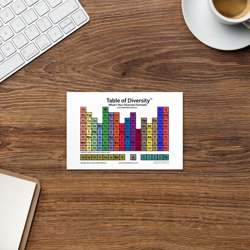 Table of Diversity Postcard