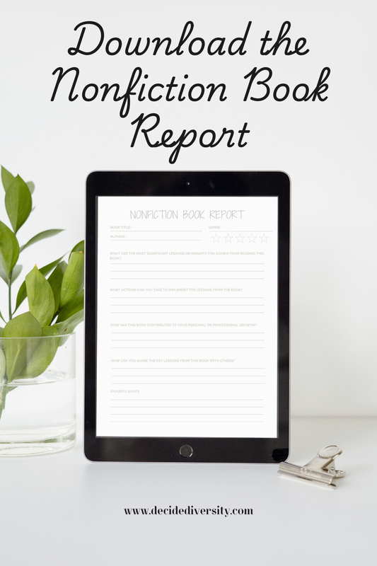 Nonfiction Book Report Worksheet: From Awareness to Action (Immediate Download)