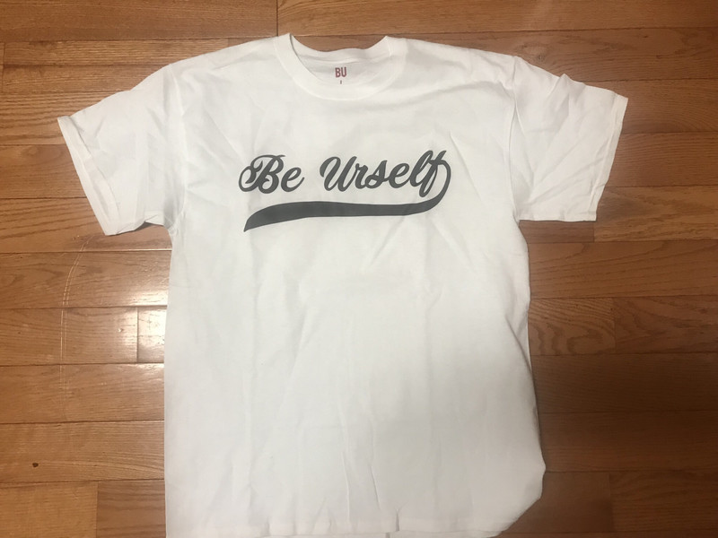 “Be Urself” Cursive Tee
