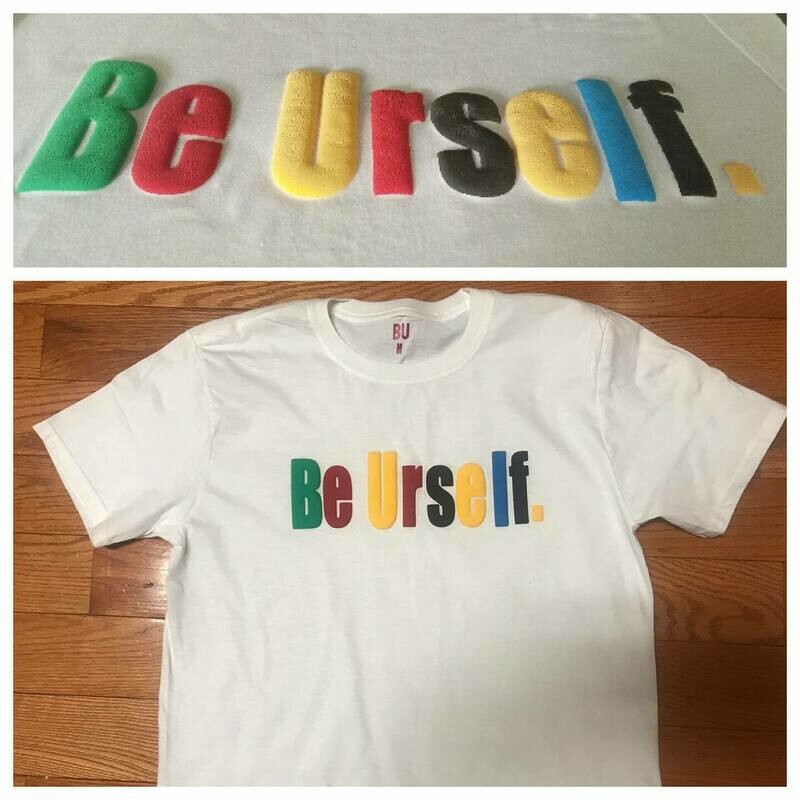 &quot;Puff&quot; MultiColor Letters Tee