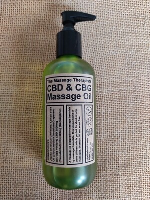 CBD and CBG massage oil