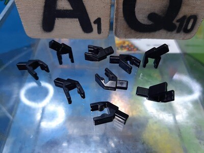 K'nex (Nieuw) | Classic | Clip met hoekverbinding | 916901 | 3D | Zwart | Clip with Angled end 3D Black | 45 graden