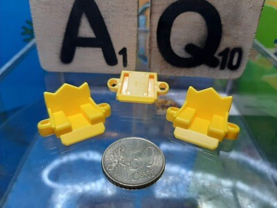 K'nex (Nieuw) | 3310023 | Micro stoeltje | Geel | Seat fot Micro Ferris Wheel Yellow
